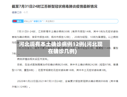 河北现有本土确诊病例12例(河北现在确诊几例)-第2张图片