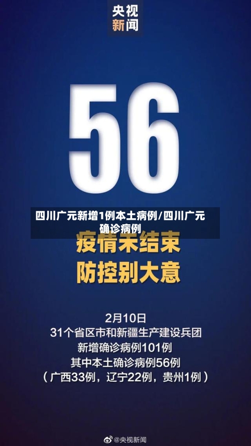 四川广元新增1例本土病例/四川广元确诊病例-第2张图片