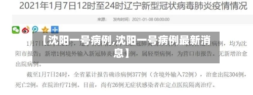 【沈阳一号病例,沈阳一号病例最新消息】-第2张图片