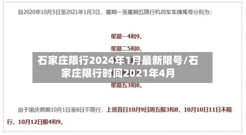 石家庄限行2024年1月最新限号/石家庄限行时间2021年4月-第2张图片