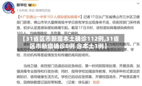 【31省区市新增本土确诊112例,31省区市新增确诊8例 含本土1例】-第2张图片