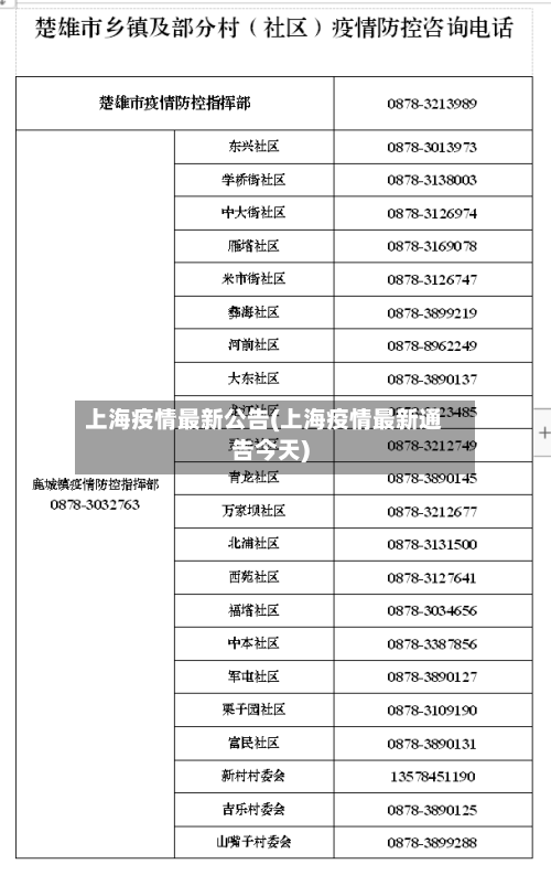 上海疫情最新公告(上海疫情最新通告今天)-第2张图片