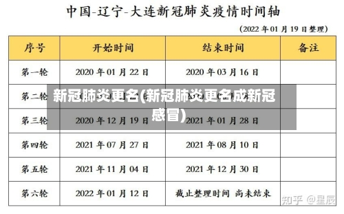 新冠肺炎更名(新冠肺炎更名成新冠感冒)-第2张图片